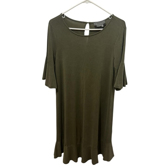 Anthropologie Averil Tee Dress Size M Olive Green - Picture 1 of 4